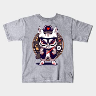 Bad Cute Cat Kids T-Shirt